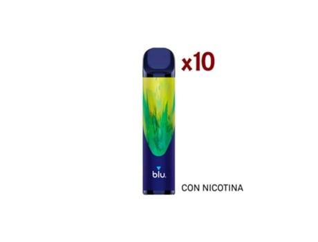 Pack 10 Blu Bar Vaper Desechable Kiwi Passion Con Nicotina 600 Caladas