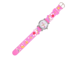 Relógio Infantil De Pulso Unicórnio Com Pulseira Silicone Ajustável