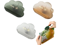 Conjunto De 3 Prendedores Magnéticos Herméticos Para Sacos Alimentos, Com Fecho Largo Para Alimentos E Embalagens Em
