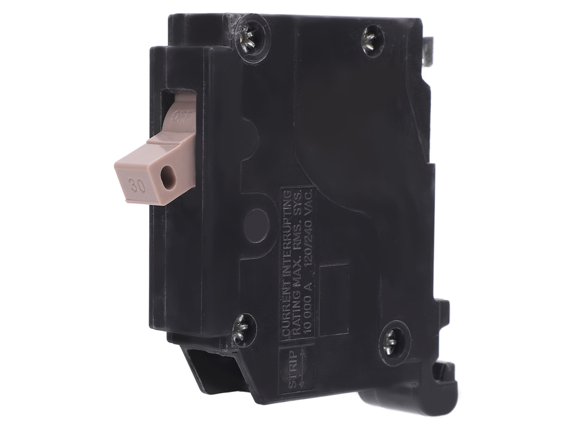 Disyuntor De Casco Moldeado De Enchufe 1 Polo 30a 10 Kaic 120-240vac Con Protección Termomagnética