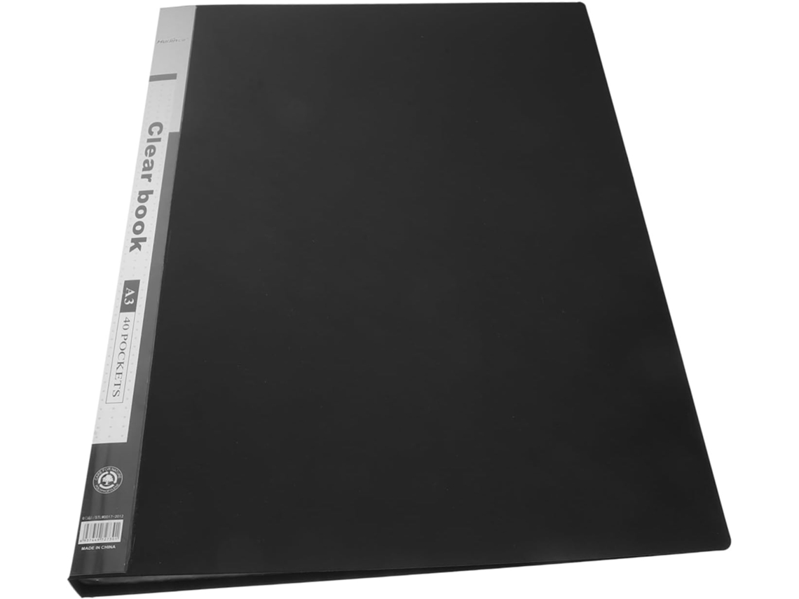 Pasta Organizadora De Arquivos A3 Com Bolsos Transparentes, Organizador De Documentos Portátil Feito Gokoco