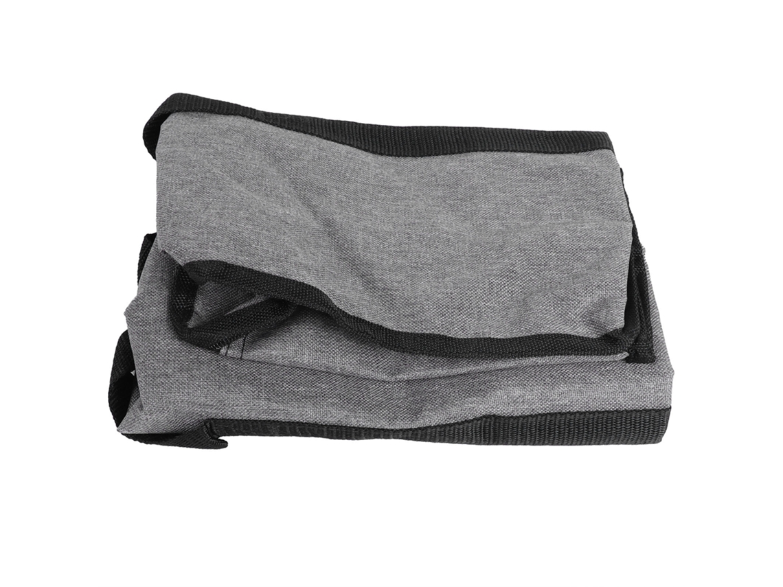 Bolsa de Armazenamento com Zíper e Alças em Pvc Têxtil Oxford 600d para Casa e Viagens Cinza | S/MARCA