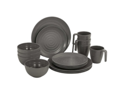 Conjunto 16 Conjunto de louça BO-CAMP Cinzeto Melamina