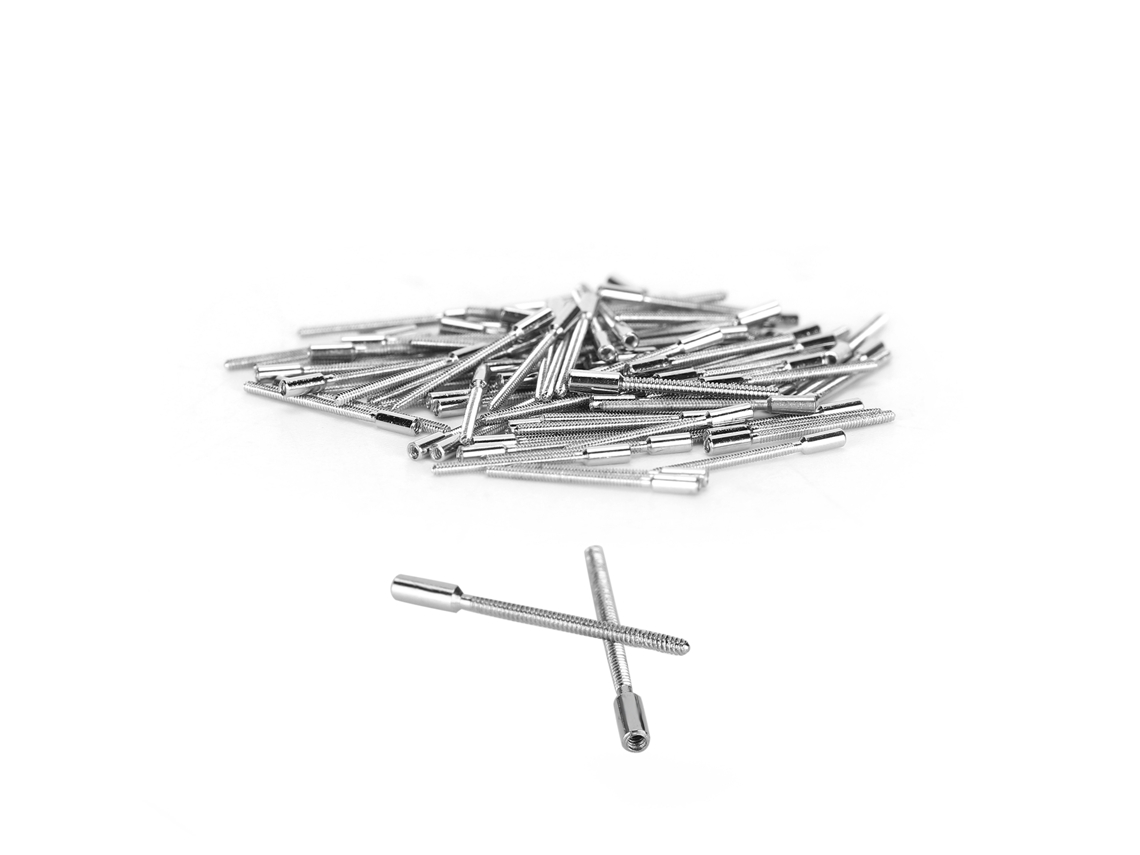 100pcs Cauces Enrolamento Aço 0.7mm Reposição Peças Relógio