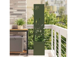 Vidaxl Tela De Privacidade Para Jardim Verde-oliva 32 X 150 Cm