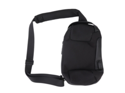 Mochila ao Ombro Oxford Anti furto Grande Capacidade Zíper Travável Unissex Preta S/MARCA