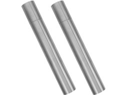 Conjunto de 2 Tubos para Documentos Amosfun em Aço Inoxidável Prateado, Portáteis e À Prova D'água, Ideais Pro