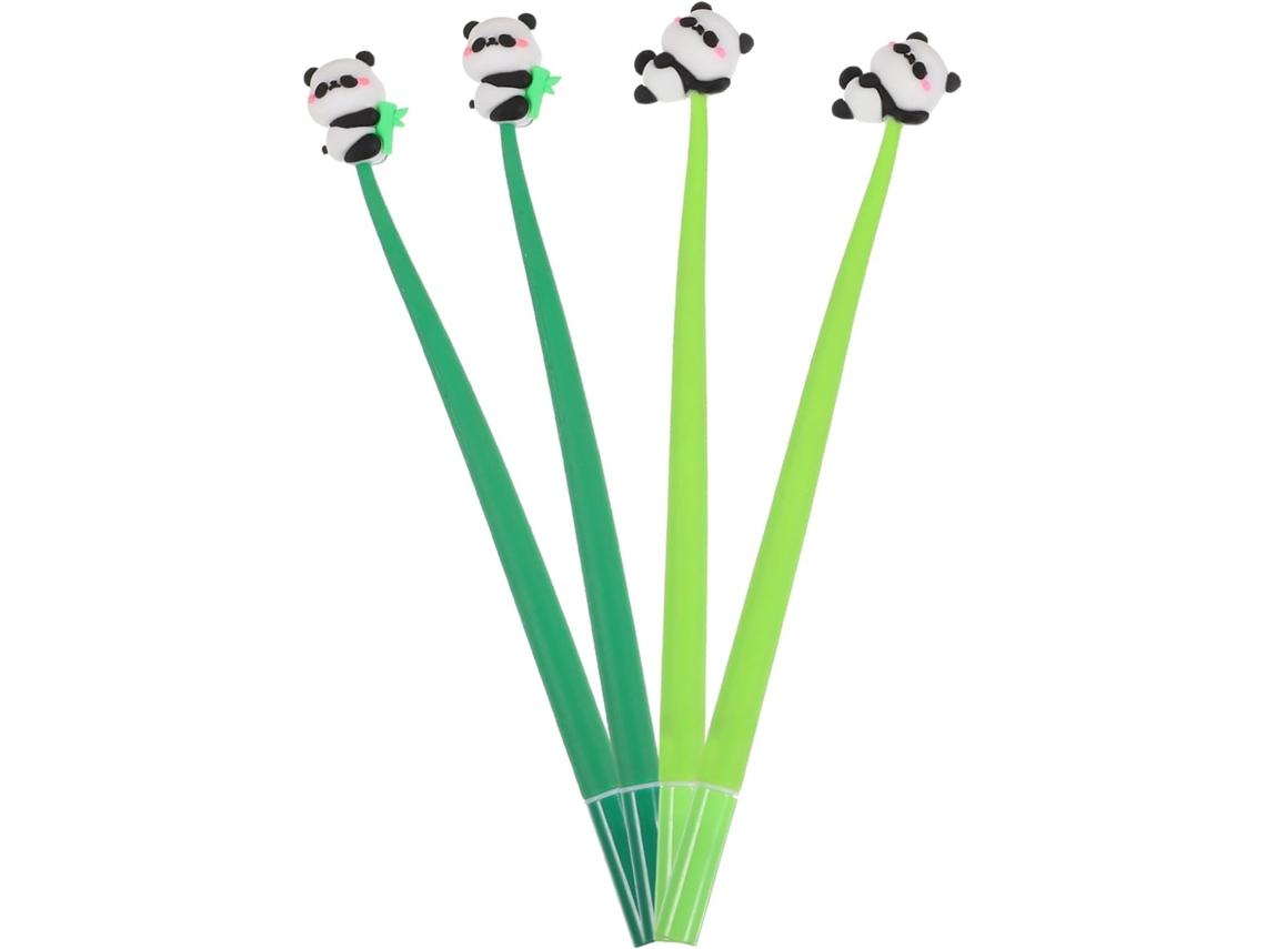 Nuobesty Kit Com 4 Canetas Decorativas Desenho De Panda, Para Escrita