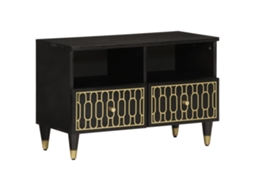 Tv Cabinet, Tv Cabinets Vidaxl Preto Madeira (n/a)