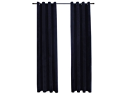 Curtain, Curtains Vidaxl Preto Veludo (140 X 175 Cm)