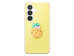 Capa Para Galaxy S26 Plus Com Motivo Abacaxi Em Relevo 3d E Borda Elevada
