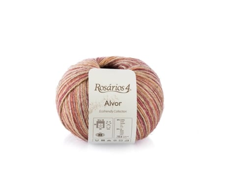 Fio De Tricot Rosarios 4 Alvor Print 100g Rosa E Laranja 67
