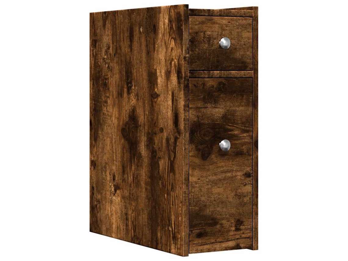 Narrow Bathroom Cupboard, Narrow Bathroom Cupboards Vidaxl Marrom Madeira Processada (n/a)