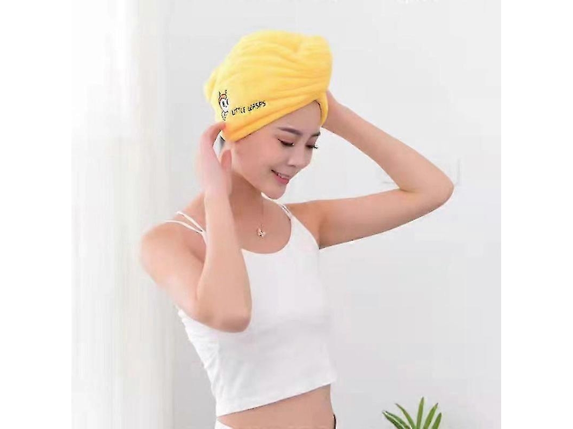 Touca De Banho Feminina De Microfibra Macia Para Secar O Cabelo E Secar Rapidamente. Nostalgia88