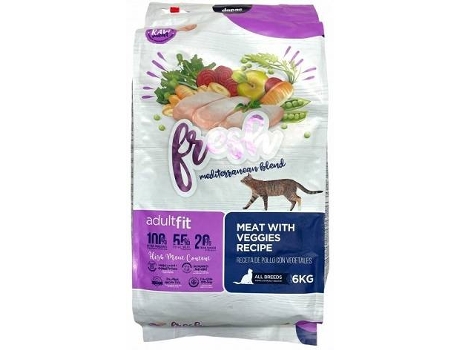 Ração para Gato ANC FRESH Mediterranean Blend Adult Fit (6 kg)