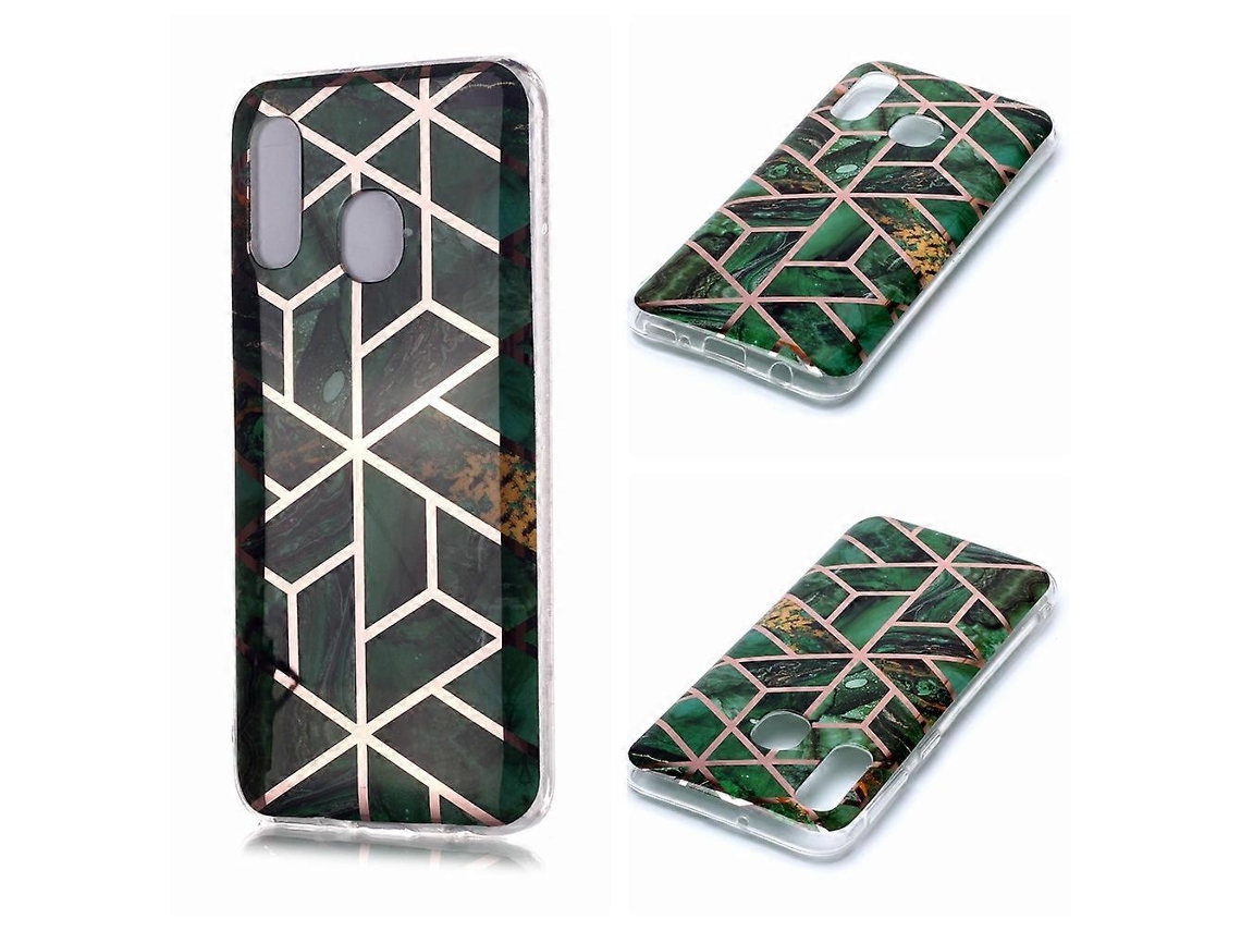 Capa Protetora Macia De Tpu Com Padrão De Mármore Para Galaxy A40