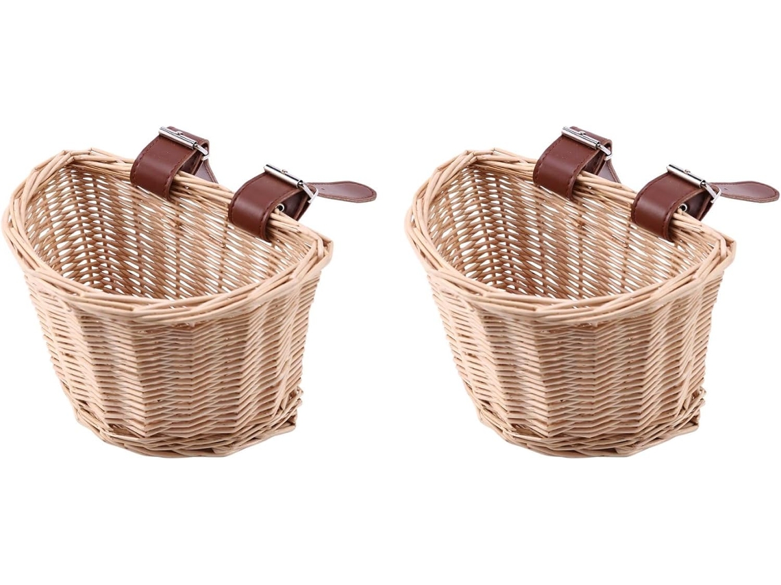 Cestas De Bicicleta Vintage Em Rattan Para Crianças, Cesta Para Bicicleta/patinete, Cesta Infantil Gokoco