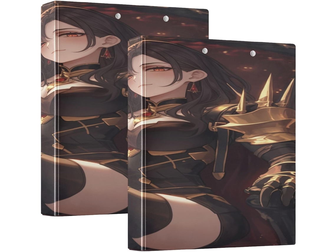 Anime Sexy Queen Pasta Escolar De 3, 8cm 1, 5 Polegadas, Três Argolas Com Bolsos, Pacote Com 1 2-pastas De Capa Dura