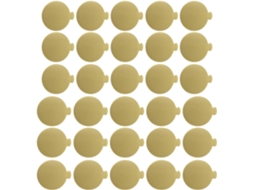200 Peças De Bases Redondas Douradas Papelão Para Bolos, 100 Bases Grandes De 9cm E Pequenas 8cm Para Mousses Sobremesas