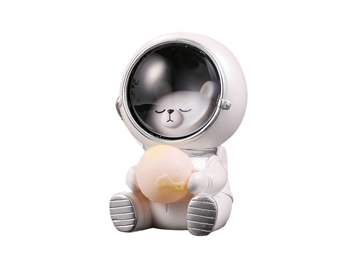 Lâmpada Astronauta Urso Pequeno com 3 Pilhas Botão