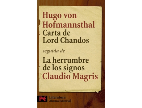 Livro Carta De Lord Chandos; La Herrumbre De Los Signos