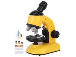 Microscópio infantil 40x 1200x com cabeça rotativa 360° MARCA