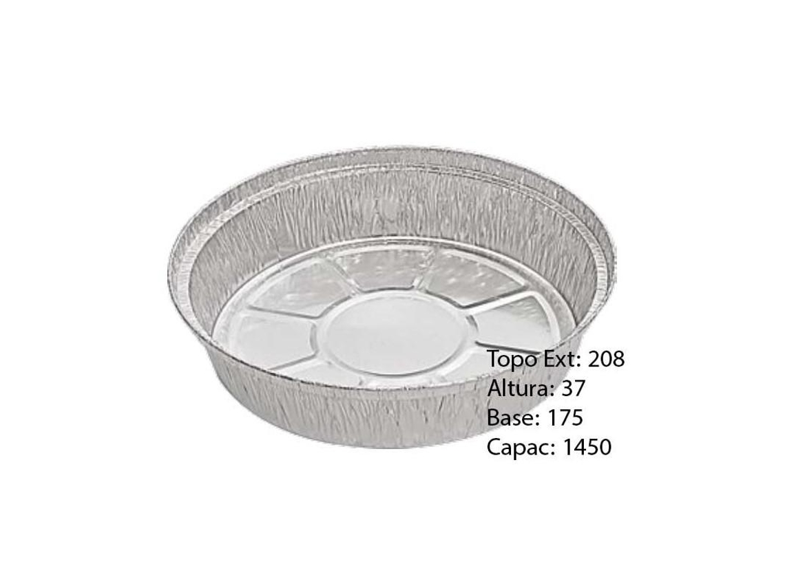 Forma Alumínio com Tampa 25 Unidades 175x37 mm