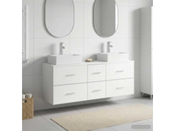 Vidaxl Conjunto De Armários Para Banheiro 3 Unid. Branco