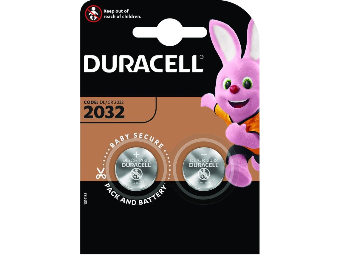 Pilhas Não Recarregáveis DURACELL CR2032 K2 (2 unidades)