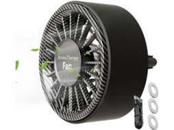 Mini Ventilador Portátil Para Carro Com Luz Ambiente