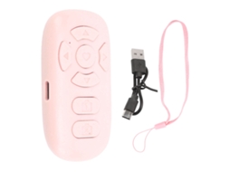 Controle Remoto Sem Fio Para Virar Páginas Bt V4.2 Universal Para Android Ios Smartphones Tablets Rosa