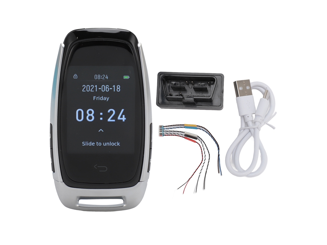 Controlo Remoto Sem Chave Lcd 2.0 Polegadas Prata