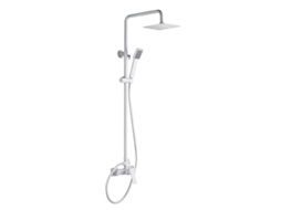 Coluna de Duche Extensível Chuveiro Termostático Quadrado Branco Mate MICE COLLECTION