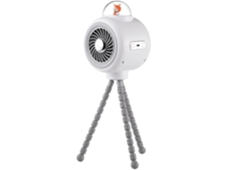 Ventilador para Carrinho MDUG, com névoa, tripé, 3 velocidades, suporte ajustável