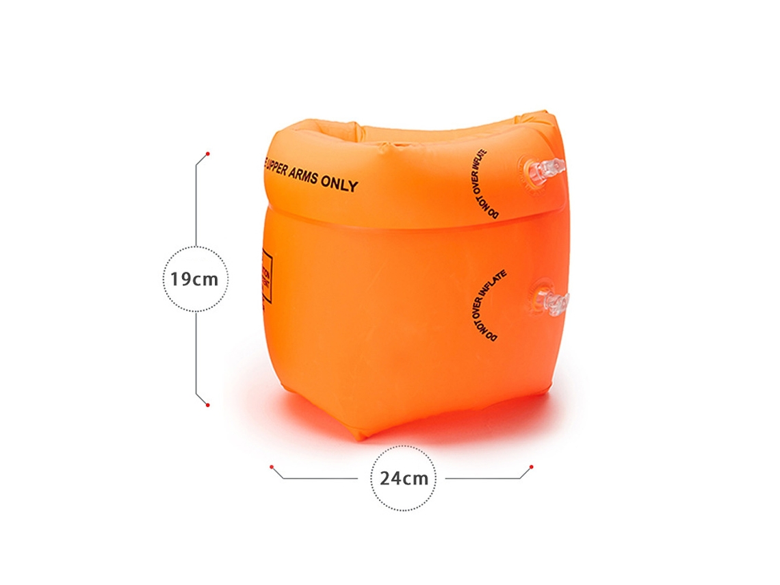 Ats 2pcs Brazaletes Infláveis de Natação em Pvc para Crianças e Adultos Anéis Flutuantes para Piscina