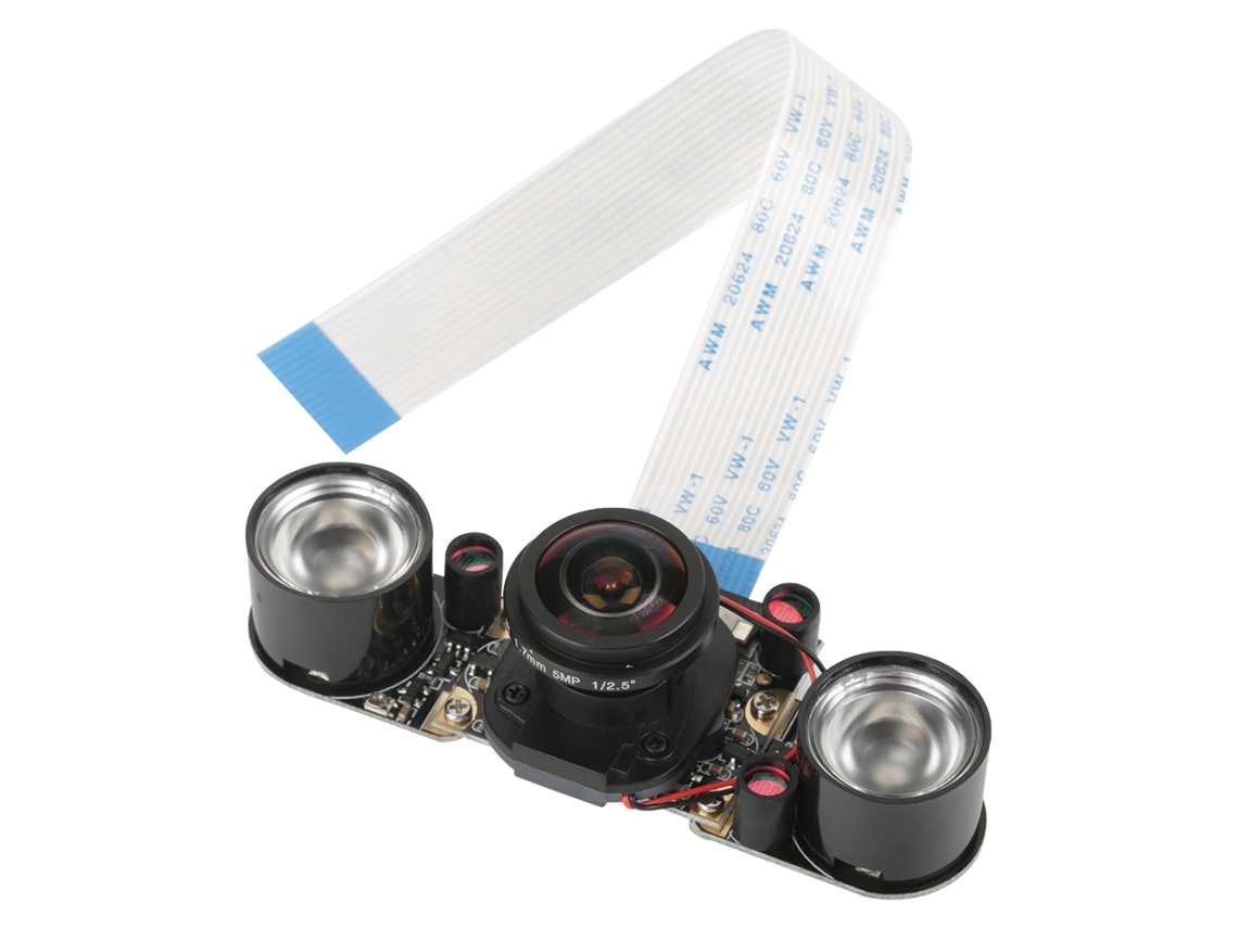 Módulo de Câmera Ir Cut 5mp Visão Noturna com Luz de Preenchimento para Raspberry Pi