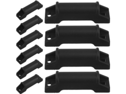 Kit de 4 peças Zerodeko com elevadores de móveis antiderrapantes em aço carbono para sofá e cama, para aumentar a altura.