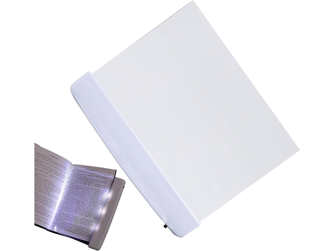 Luz De Leitura Para Livros Lâmpada Led Removível Com Clipe Plana Marcador Página, Ideal Para Leitura Na Cama, Mesa