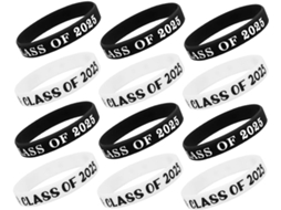 Pulseira De Formatura Em Silicone Elástico Osaladi, 12 Unidades, Design Exclusivo, Lembrancinhas Para Festa De Formatura