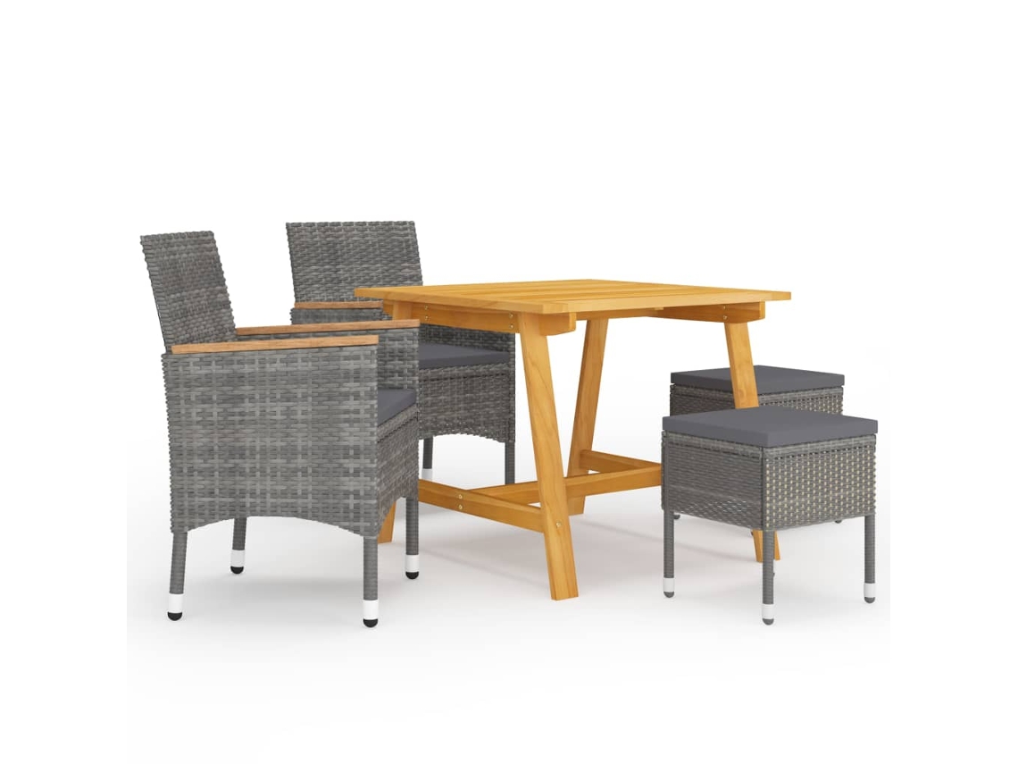 Dining Set, Dining Sets Vidaxl Cinzeto Rattan / Vime (n/a)