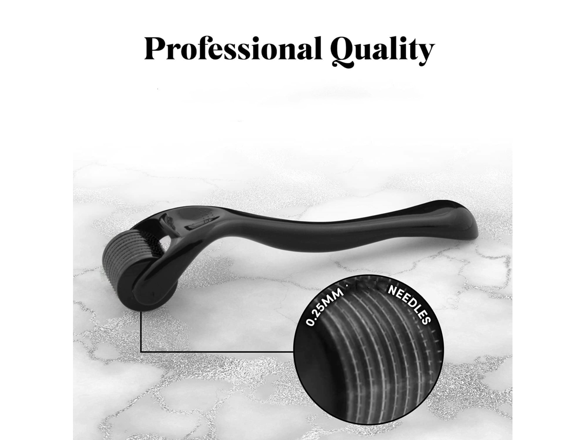 Derma Roller 0,25mm com 540 Agulhas de Titânio, Estojo Incluído, para Uso Doméstico e Estimulação de Colágeno. YANYXR