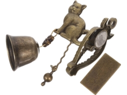 Campainha Rústica de Metal Kichouse com Som Nítido e Fácil Instalação. Campainha de Jardim Vintage como Sino de Vento CHABERLU