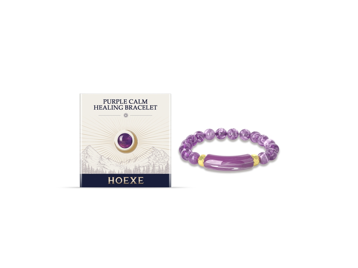 Pulseira Roxa Calmante Relaxante Cura