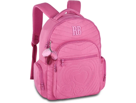 Mochila Corações Rosa
