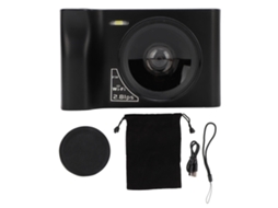 Câmera Digital 2.5k 24mp Zoom Digital 16x Tela 2.88'' Wifi Mirrorless Bateria 1800mah Para Viagens Preto