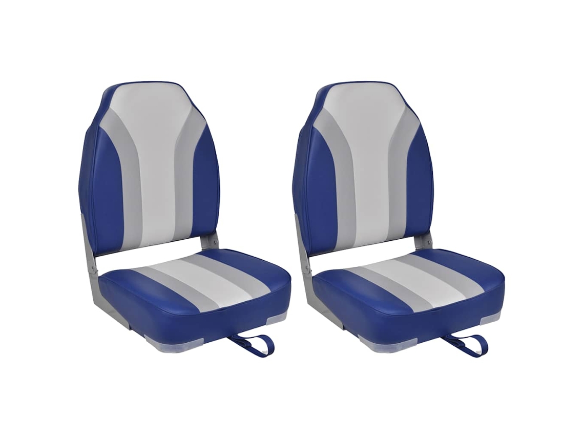 Vidaxl Cadeiras Para Barco Dobráveis 2 Pcs Com Encosto Alto