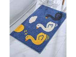2026 tapete de Banho Antideslizante com Design de Pato Suave, Absorvente e Lavável na Máquina, 16x24 Polegadas, Azul