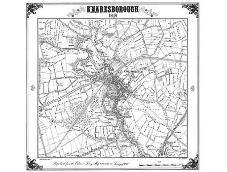 Livro knaresborough 1849 map de heritage cartography (inglês)