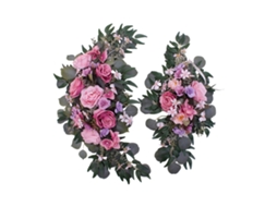 Arco De Casamento Artificial Decoração Elegante Flor Silk Plástico