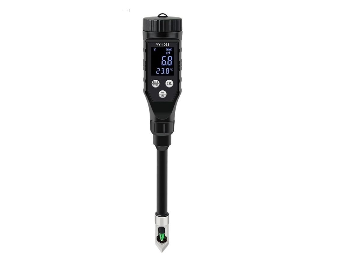 Medidor Inteligente De Ph E Temperatura Do Solo Yy 1033-registrador Dados Acidez Para Plantas Em Vasos